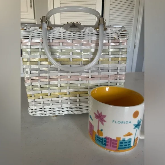 Stylecraft Miami Vintage 1950’s Woven Handbag - Picture 11 of 11